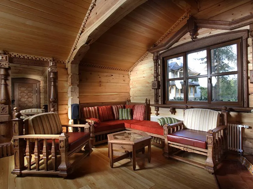 Дизайн інтер'єру дерев'яного будинку