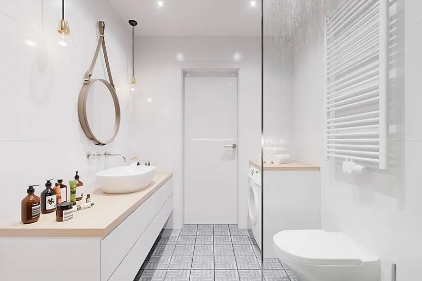 Скандинавський стиль ванної кімнати