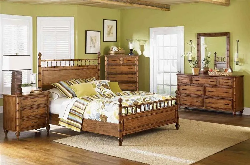 Спальня в еко-стилі з елітними бамбуковими меблями