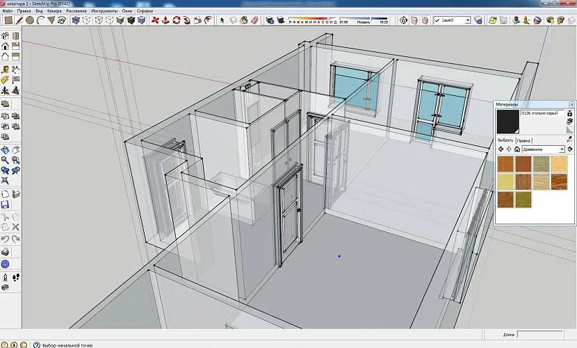 Крім 3d-моделювання у програмі Sketchup роблять об'ємні картинки кімнат