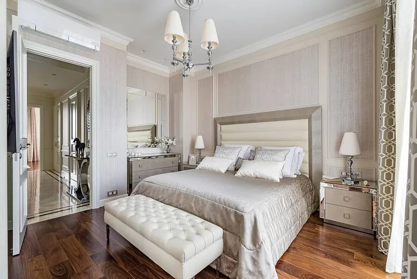 Спальна кімната в стилі неокласицизму – частка для венге – мінімальна
