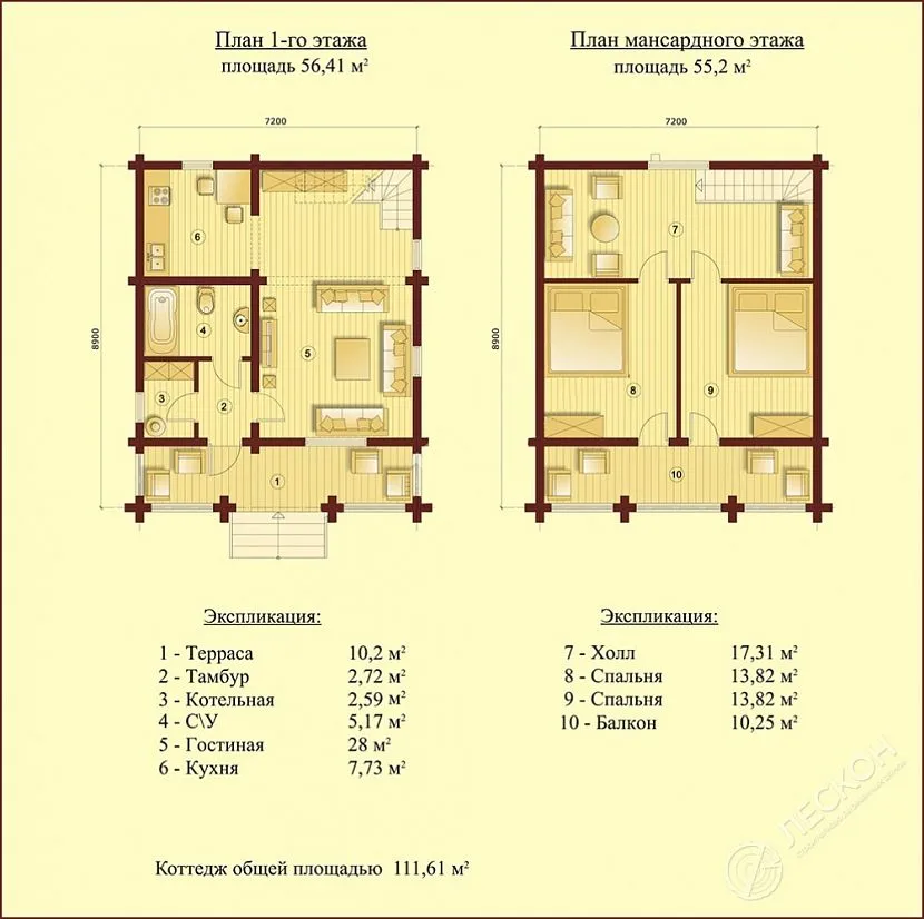 Планування будинку за проектом «Тріумф»