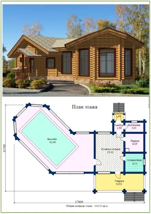 Ще один варіант із критим басейном