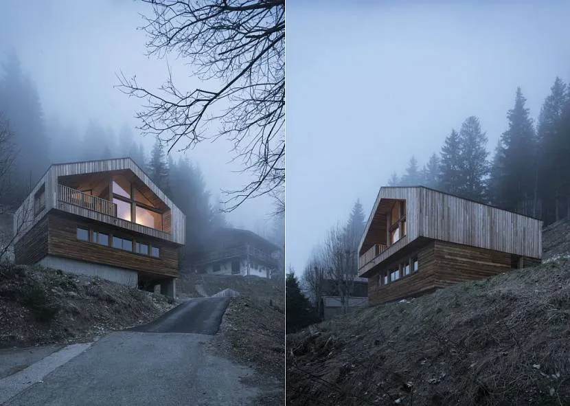 Dom chaty pozostaje własny na jesienne mgły